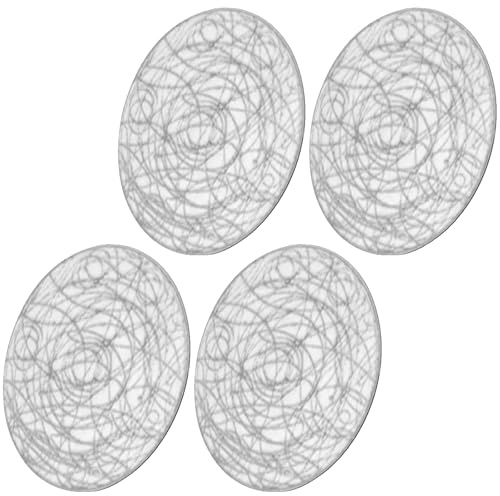 4 eleganti sottobicchieri in PVC per bevande, dettagli in lamina d ' oro, superfici resistenti calore, facile manutenzione per pub da cucina, sottobicchieri per tazze in lamina d ' oro in PVC