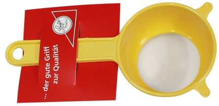 Teesieb Sieb mit Halterung Ø 7 cm, aus Kunststoff gelb