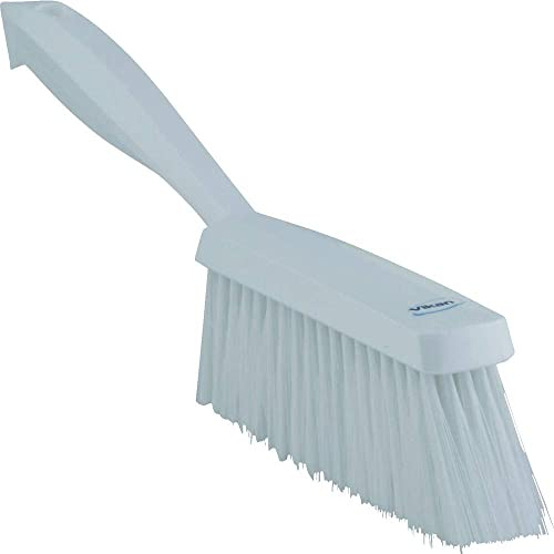 Vikan 45875 Bench Brush, Polypropylene, Polyester Soft Bristle, 14, White