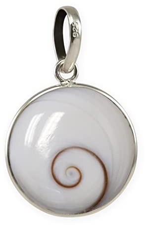 Fly Style Kettenanhänger aus 925 Silber mit Shiva Auge für Damen - Spiritueller Schmuck