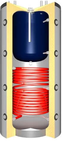 Schindler + Hofmann Speichertechnik J00045 Pufferspeicher 600 L mit Brauchwasser + 1x Solarwärmetauscher/C