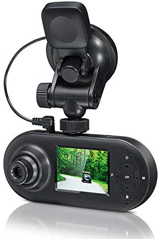 Motorola Lifestyle MDC500 - Full HD Auflösung, WiFi Dual Dashcam mit GPS und Loop-Aufnahme, Dash Cam mit 150° Weitwinkelobjektiv und Nachtsicht, Dash Camera mit G-Sensor, Parkmonitor und Bewegungserkennung