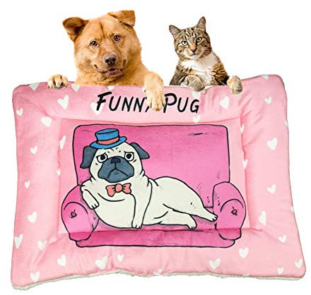 BOENTA Katzendecke Hundedecken Dicke Haustierdecke Weiche Decke Hundebett Zubehör Warme Hundedecke Waschbares Hundebett Katzendecke Haustierdecke pink,m