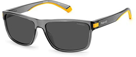 Polaroid Pld 2121/s XYO/M9 GREY YELLOW Sunglasses Men's Polycarbonate, Standard, 58