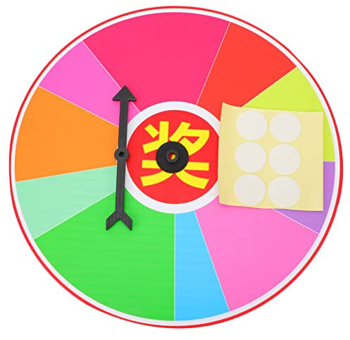 Happyyami Spielzeug Für Draußen Wandbehang Preisrad Spiel 40Cm Wand H?ngen Rad Rad des Glücksspiels in Party Pub Handel Handel Karneval Drehen Rad Spielrequisite Karnevalspreise