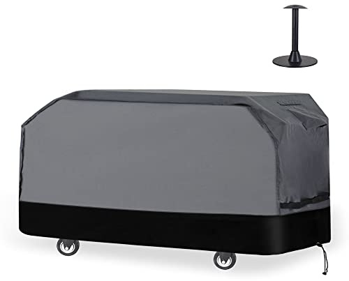 Waykea Robuste Grillabdeckung für Blackstone 91,4 cm, Royal Gourmet | Dickes 600D Oxford wasserdicht, UV- und lichtbeständige Grillstationsabdeckung (172 cm B x 71 cm T x 89 cm H, Grau/Schwarz)