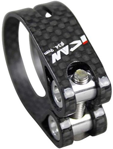 Fahrrad Sattelklemme Super Light Sattelstütze Clamp-Qualitäts-Clamp for 31.6mm Fahrrad Sattelklemme 3K Carbon Fiber CSC01-SL-34.9 31.8 (Color : 349)
