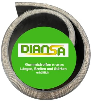 Gummistreifen mit Gewebeeinlage bis 10m Länge in 15mm dick und 5 Verschiedene Breiten Hartgummi Vollgummi Gummiauflage Gummi-Platte-Matte Schürfleiste (200mm (20cm), Länge: 1,5m)