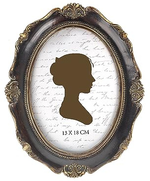 AELS 5x7 Inch Vintage Picture Frame, Elegant Antique Photo Frames with Glass Front, Photo Display, Tabletop Wall Hanging, Gift Ideas, Oval