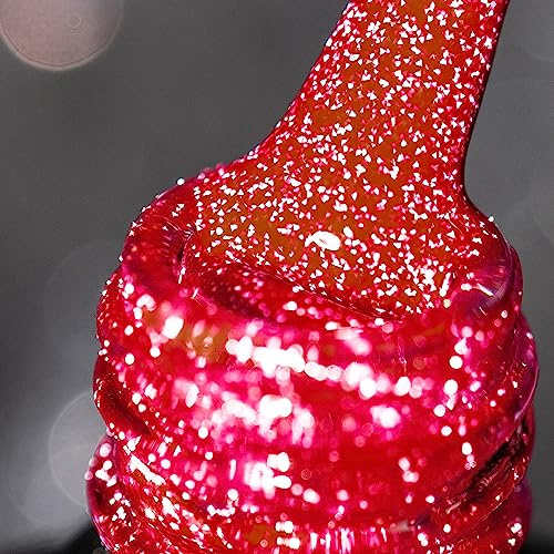 Burano Reflektierender Diamant-Gel-Nagellack, 7,3 ml, glitzernde Sommerfarbe, holografischer Glitzer, glänzende UV-Lampe erforderlich, SZ19