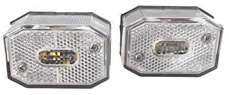 Generisch 2x Aspöck Flexipoint Positionsleuchte - Markierungsleuchte - Begrenzungsleuchte - Umrissleuchte - Weiß