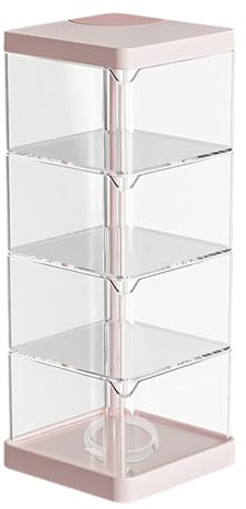 Novent Portagioie a strati, piccola scatola girevole – Valigetta organizer multifunzione girevole | Contenitore per l'organizzazione domestica con più strati per cancelleria, cosmetici