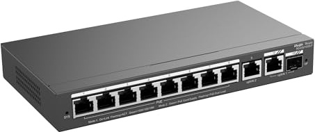 REYEE Switch 8XGBE 2XUPLINK 1XSFP Combo PoE 120W