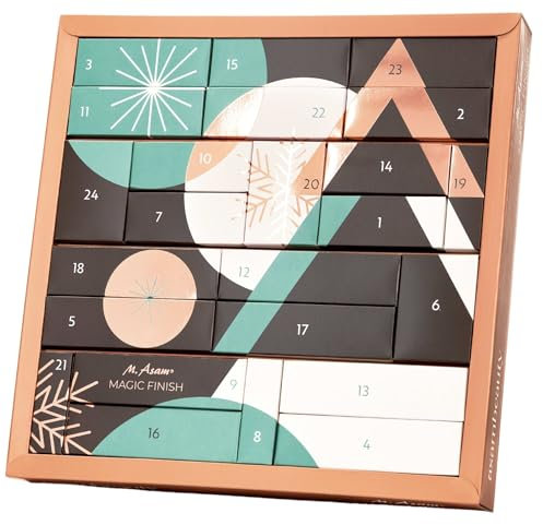 M. Asam MAGIC FINISH Adventskalender 2024 – Beauty Produkte im Wert von 178€, Vorfreude auf Weihnachten mit 24 Beauty-Momenten, Weihnachtskalender mit Make-up Produkten wie Foundations & vieles mehr