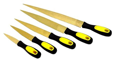 Hoement 5stücke Teiliges Holzfeilen-set Für Holzschnitzerei Ergonomische Werkzeuge Mit Kunststoffgriffen Für Präzise Bearbeitung Polieren Und Entgraten Von Holzoberflächen