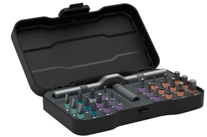 Ratchet 24-in-1 Screwdriver Set, Ratschen Schraubendreher Set, DIY Schraubendreher 24 in 1, Magnetischer Schraubendreher-Satz, Abnehmbarer T-Ratschengriff Mehrzweckreparaturwerkzeug