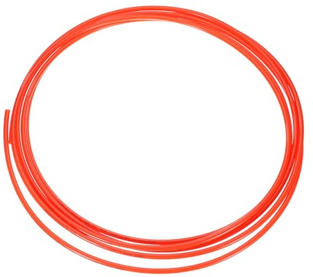 sourcing map Tuyau d'air pneumatique 6 mm de diamètre extérieur x 4 mm ID 5 mètres tubes en nylon polyamide pour compresseur d'air, transfert de fluide, rouge