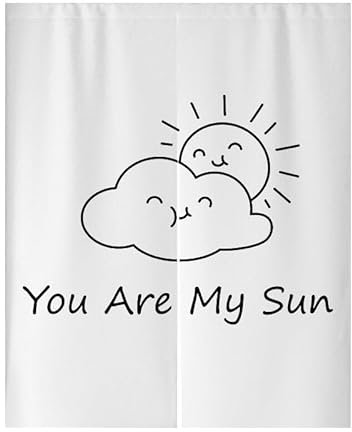 Küchenvorhänge Cartoon Sonne Scheibengardinen Polyester Vorhänge Kurz Waschbar Raumteiler Vorhang Türvorhang Langlebig Küchenvorhang Kurze Gardinen Verdickung Tür Vorhang 80x120cm