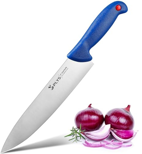 Plys Cuchillos Cocina Profesional de Chef: 22.5cm Cuchillo Carne - Acero Inoxydable Cuchillo Verduras
