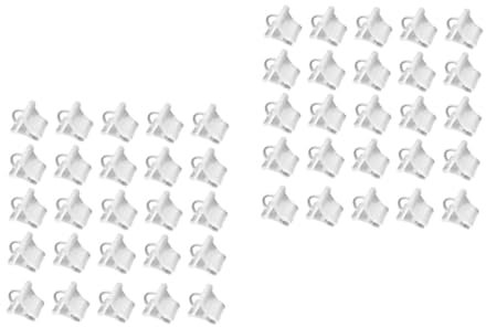 Supvox 2 Sätze Pfropfclip Pflanzenstützclip Spalier-clip Für Pflanzen Blumenclip Für Den Garten Topfpflanze Gartenclip Pflanzenwachstumsclip Stützclip Weiß Plastik 200 Stück * 2