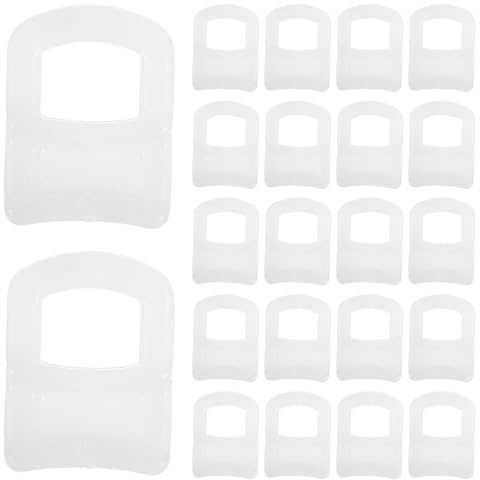 Amosfun Crochets À roulettes pour Tringle À Rideaux 150 PièCes | Blanc, Plastique, Dimensions 1.30 X 1.00 X 0.50 Cm, Installation Facile, Rideaux De Voiture