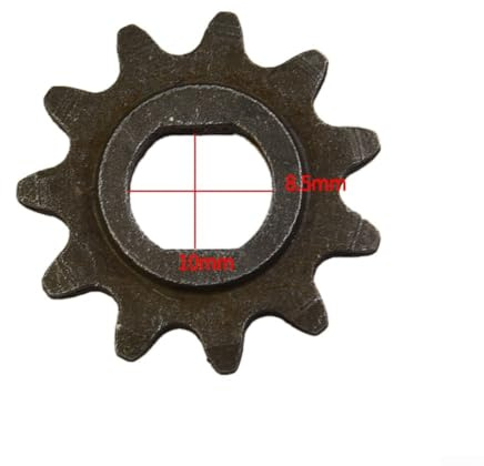 Piñón para motores de scooter eléctrico adecuado para cadenas de 25 horas, múltiples opciones de dientes (11T)