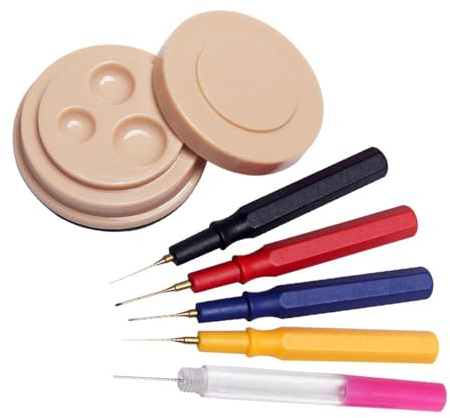 misppro Lot de 6 huiliers de montre avec pointe d'huile et stylos de remplissage, kit de réparation de montres pour montres et horloges