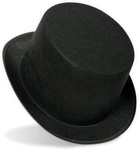 KarnevalsTeufel.de Zylinder Filz, Gr. 58 cm/Gr. 60 cm, sortiert, Filz, Mottoparty, Partyhut, Karneval schwarz Zylinder-Hut Kopfbedeckung originel Zauberer Gentleman (60)
