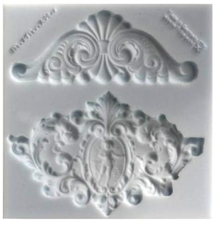 COXIMUS Silikonform Ornamente | hochwertige Silikonform für Fondant und Flowerpaste | schnell & einfach zum Reindrücken | Made in Germany