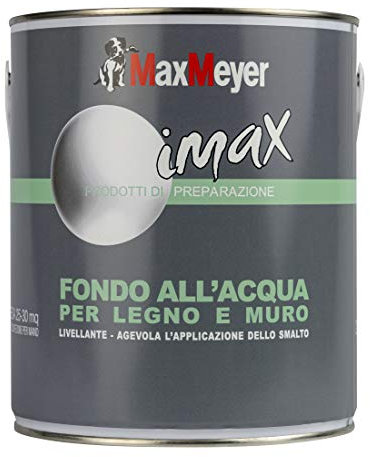 MAXMEYER Fondo all'acqua per interni ed esterni Legno e Muro BIANCO 0,5 L