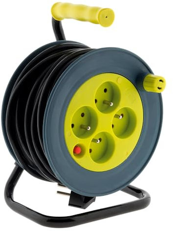 Zenitech - Carrete doméstico 15m 3G1 mm² - Anís