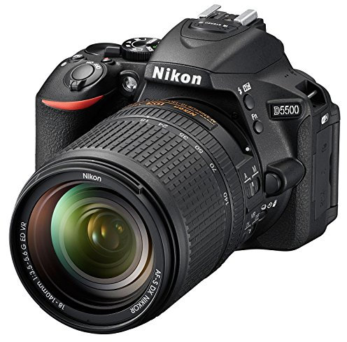 Nikon D5500 Appareil photo numérique Reflex 24,2 Mpix Kit Objectif AF-P 18-55 mm VR Noir