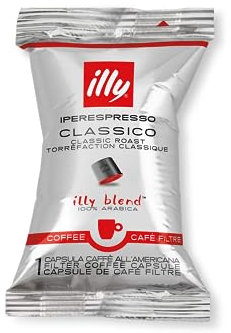 illy Iperespresso CLASSICO Kapseln für Filterkaffee – 100 % Arabica mit Noten von Orangenblüten und Jasmin, Sanfter Geschmack und Süßer Nachgeschmack, Packung mit 100 Einzelportionen