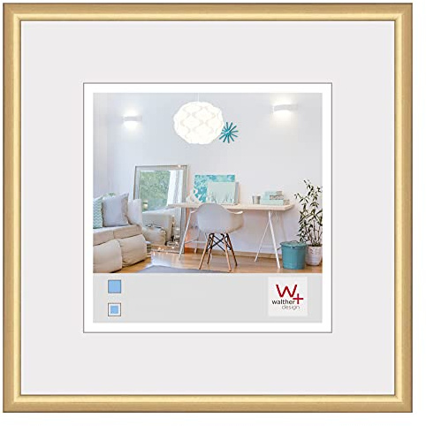 Walther Design Cadre photo or 13 x 13 cm Nouveau Lifestyle Cadre en plastique KV313G