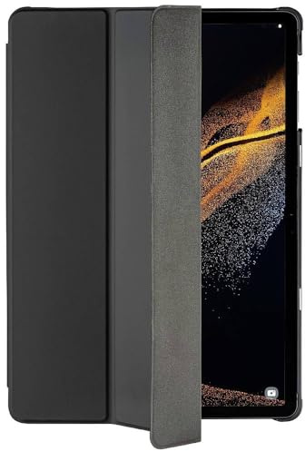 Hama Tablet Hülle „Fold“ für Samsung Galaxy Tab S8 Ultra 14.6 (Schutzhülle mit Tablet-Stand zum Klappen, Samsung Tablet Hülle mit Stifthalterung für S-Pen, Tablet Tasche für Auto-Schlaf/Wach) schwarz