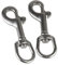 JIHUOO 2 Pcs Stainless Steel Swivel Hooks Bolt Snap Hooks Dog Leash Buckles Pet Collars Spring Buckles Trigger Chain Clips Lobster Claw Clips Clasps