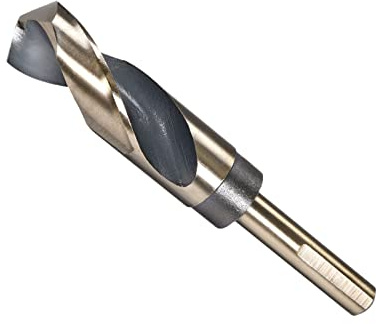 CoCud Reduzierter Schaft Spiralbohrer 25mm Schneid Kante Titan und Nitrid Beschichtet Schnellarbeitsstahl 4341 - (Anwendung: für Edelstahl Stahl Bohr Maschine)
