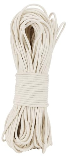 SOUJAP 328 Feet 5/16 Inch Cotton Rope, White Cotton Sash Cord, 8mm Thick Cotton Clothesline Rope for DIY, Decoration, Tie Down