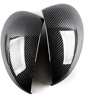 XIBANY Autoteil 1 Pair Car Door Side Rearview Mirror Cover Cap Black Carbon Fiber Style Fit for Honda Civic 11th 2022-2023 ABS Autoteil