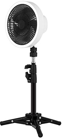 10000mAh Rechargeable Portable Fan - USB Auto Rotation Standing Fans for Outdoor Camping - Stand Cooler Desk Ceiling - Rechargeable and Portable - Ideal for On-the-Go Cooling