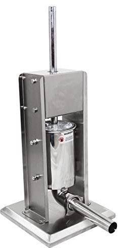 Wurstfüller-Set, 5 l, 304 Edelstahl, strapazierfähig, kommerzielle Fleischmaschine, vertikal, manuell, 2 Geschwindigkeiten
