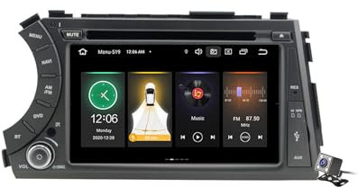 ZhiQin Android 11 Radio Coche con 7'' Pantalla Táctil para SsangYong Actyon Kyron 2005-2011 con Split-Screen/Bluetooth/GPS/FM Am/RDS/CD DVD/Carplay Android Auto/DSP/Mandos Volante,Px5: 4+64gb