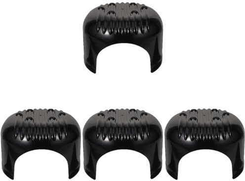 Housoutil 4 Stück Baseballkappenfutter Helm Stoßstangeneinsatz Anstoßkappe Hüte Einsatz Für Baseballmütze Universeller Kappeneinsatz Huteinlage Plastik Black