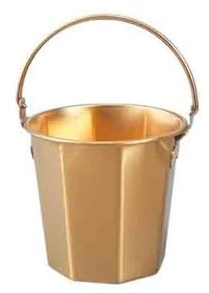 Ice Bucket 304 Stainless Steel Ice Bucket Bar Champagne Bucket Commercial Ice Pellets Small Bucket for Ice Beer Bucket Drinks Cooler/Beer Bucket(Gold)