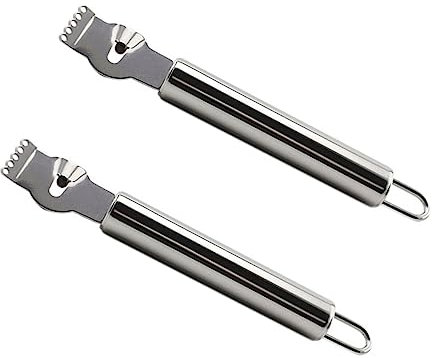 Cabilock 2 Ralladores de Frutas de Acero Inoxidable 430 Rallador de Limón para Cocina Pelador de Cítricos Y Naranjas Fácil de Limpiar Multifuncional para Restaurantes Familiares Y Hoteles