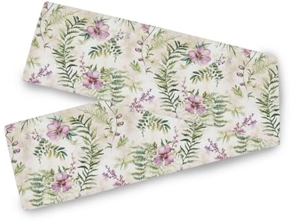 Tischläufer Neuseeland Silver Fern Beauty Flowers Rose Gold, 33 x 177,8 cm, Party-Dekorationen, wiederverwendbarer rosa Tischläufer, 177,8 cm lang