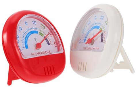 NAMOARLY 2pezzi Termometro Frigorifero e Congelatore Da Termometri Portatili Per Monitoraggio Preciso Della Temperatura Cucina e Casa Design Compatto e Leggero Facile Da Usare e Conservare