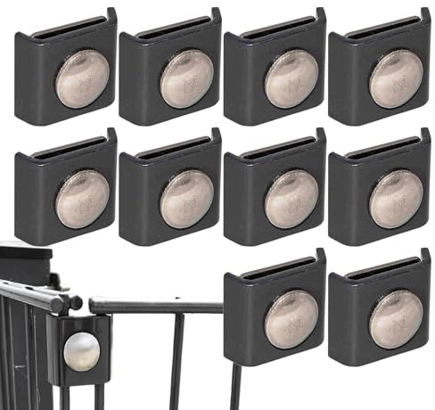 Rukjmqi 10 Pack Gittermattenverbinder, Eckverbinder Doppelstabmattenzaun, 4x3.5 Cm Verbinder Stabmattenzaun, Metall Beitrittsverbindung Für Einzelhandel Oder Messe Verwenden Sie Wandpaneele