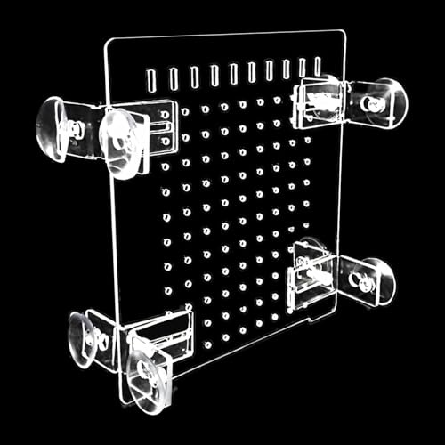 Transparent Pmma Fish Tank Divider, Suction Cup Mount, 10 Gallon Aquarium Isolation Panel, 9.8 X 11.8 In / 25 X 30 Cm