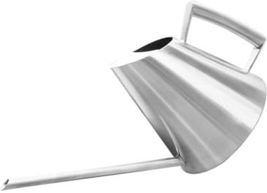 HIAKDOFT Arrosoir Acier Inoxydable avec Bec Long Outil de Jardinage pour Arrosage de Plantes et Fleurs Bouilloire Métallique Pratique et Durable